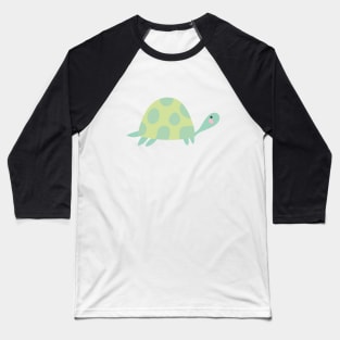 Cute Green Turtle Baseball T-Shirt
